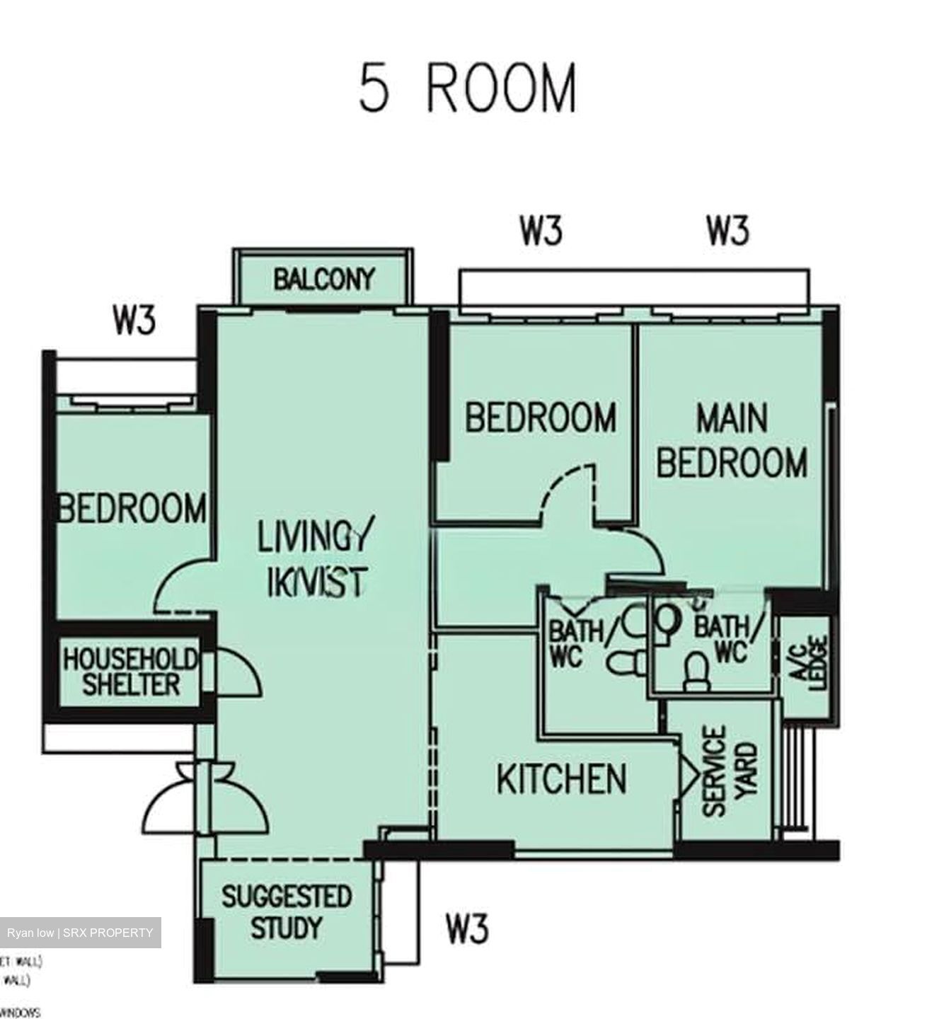 Blk 420A Waterfront II @ Northshore (Punggol), HDB 5 Rooms #588804221